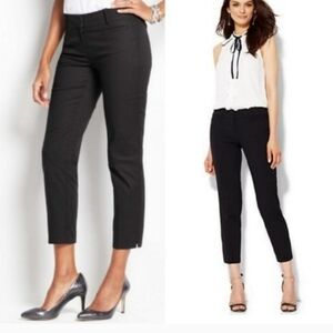 Ann Taylor Factory Black Stretch Business Casual Capri Pants Size 10P